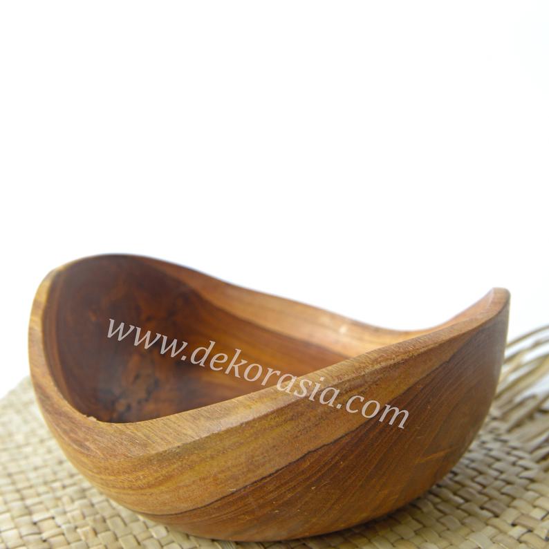 Antique Shape Teak Bowl Diameter 5.7 inches